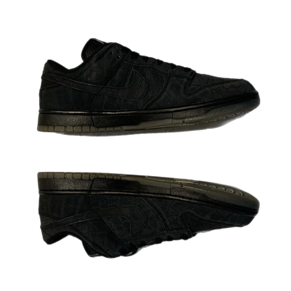 Nike By You Dunk Low Black Suede Size 10.5 No Box Top - Picture 6 of 6
